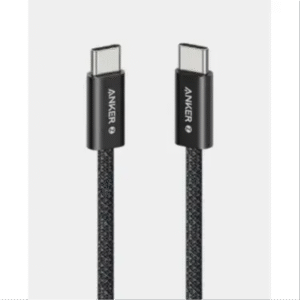 Anker Zolo USB-C to USB-C Braided Cable | 240W | 3.3 ft (1m) | Fast Charging | A8060H11 - Black