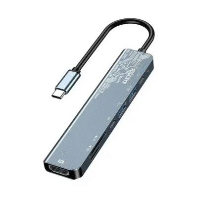 KAKUSIGA New Products 7-in-1 Multi-function Adapter 7-port Expansion Easy to Connect Multiple Devices 4K Ultra-clear