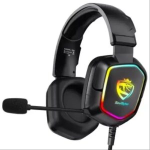 Soulbytes S21 RGB Wired Gaming Headset with 50mm Drivers – Black